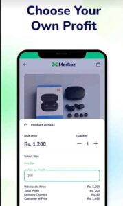 make money from Markaz app