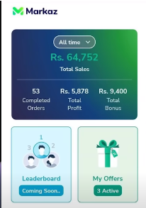 Markaz Earning proof